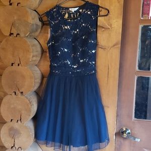 Navy Blue cocktail/Homecoming dress